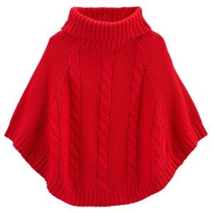 Oshkosh Cable Knit Poncho -14